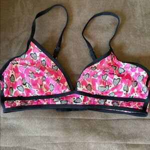 Kensie heart print bralette